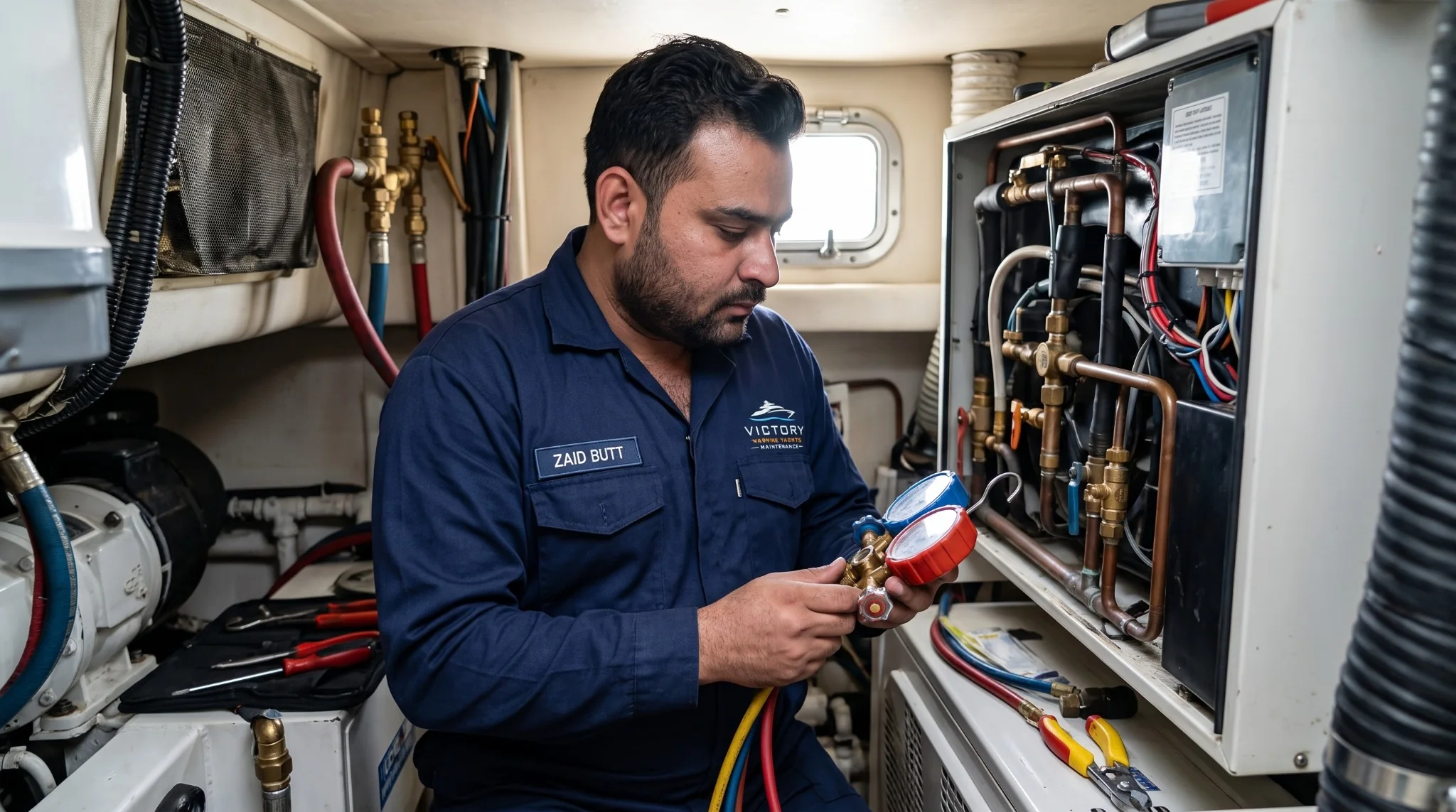 Air Conditioning — Victory Marine work