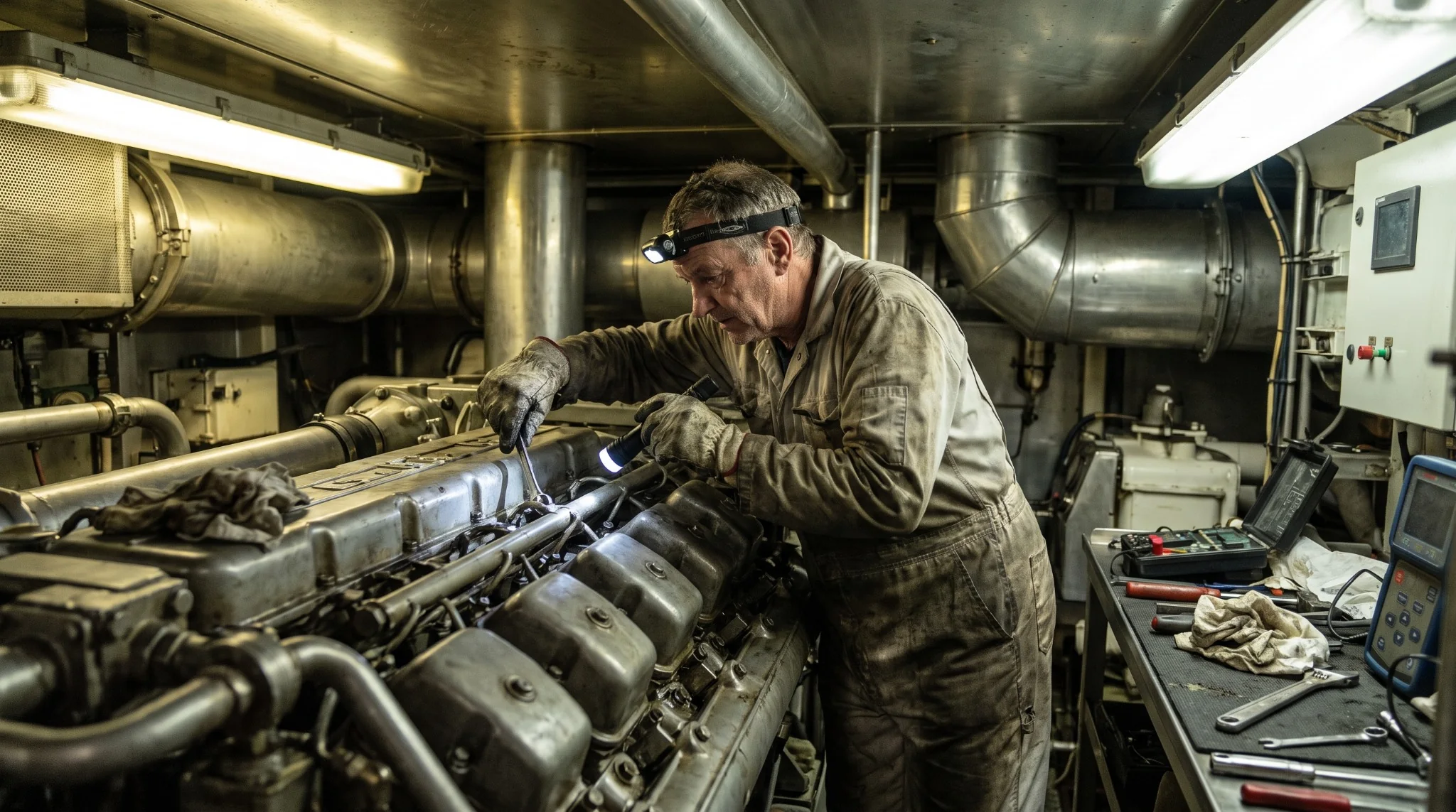 Yacht engine service