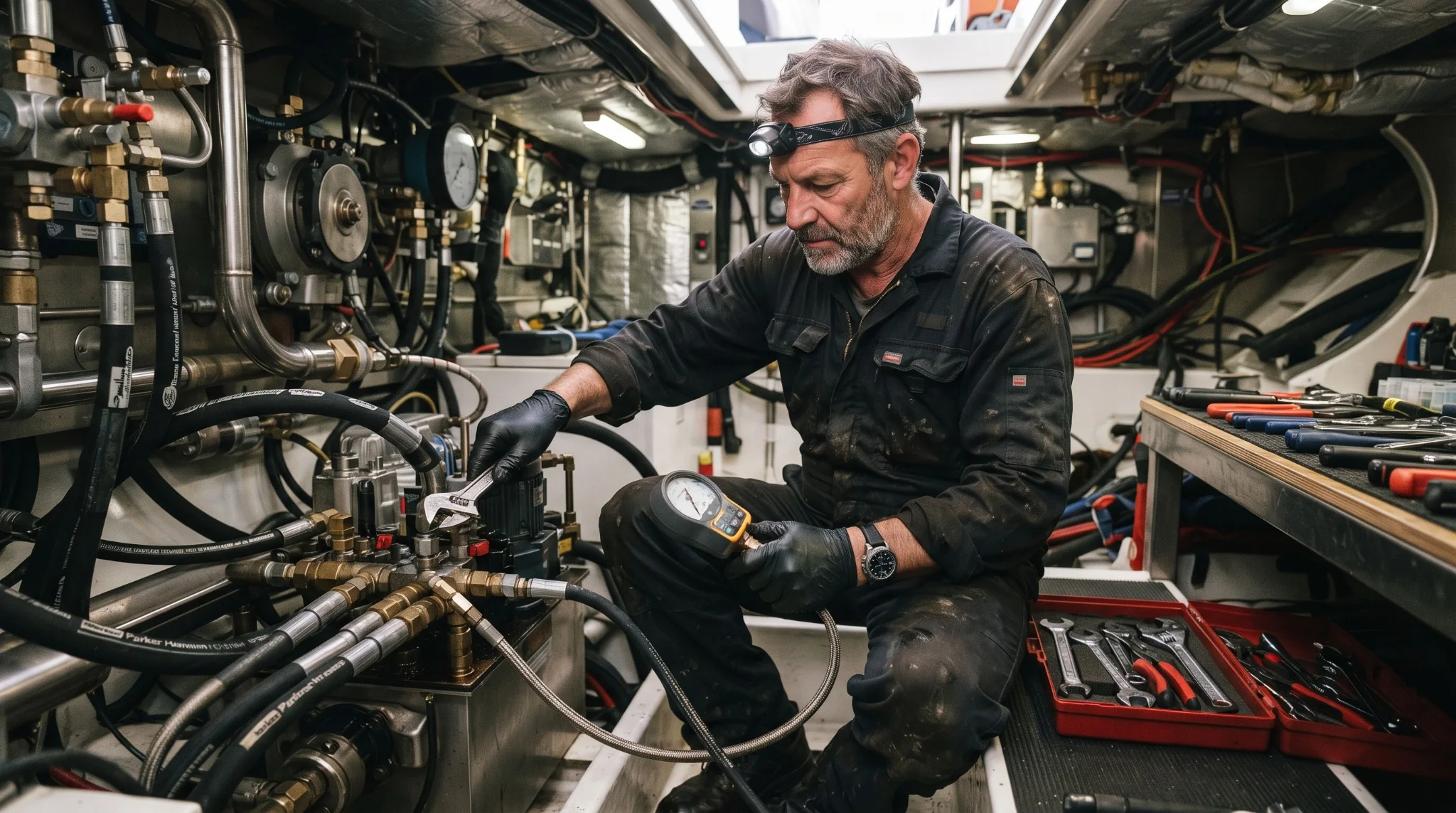 Hydraulic Repair — Victory Marine work