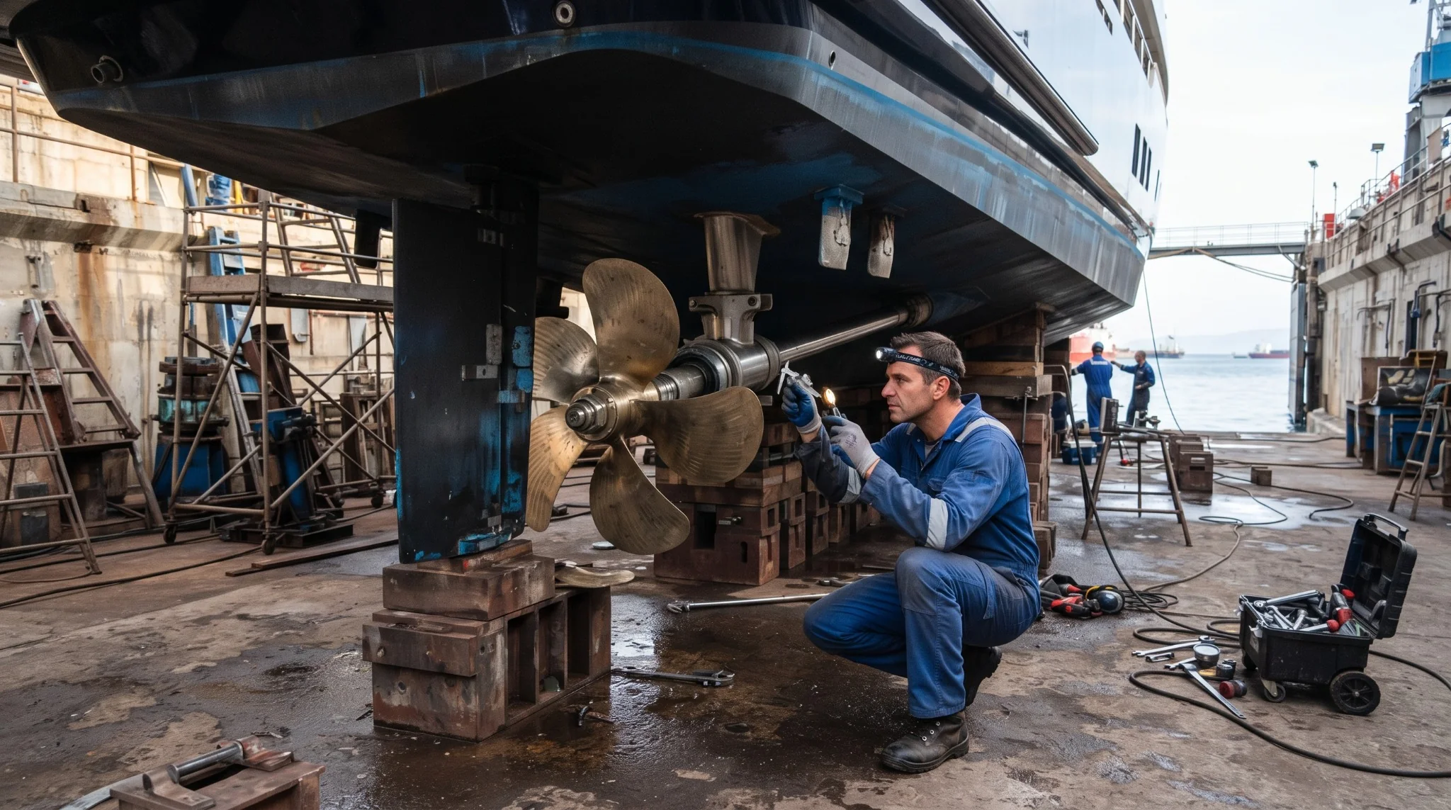 Propeller & Shaft Alignment — Victory Marine work