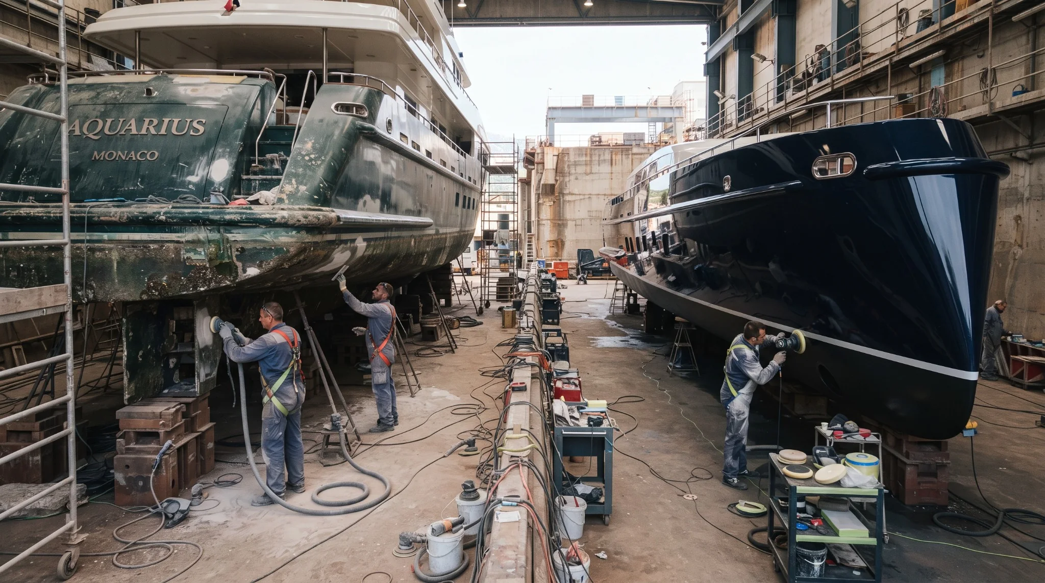 Victory Marine yacht restoration work