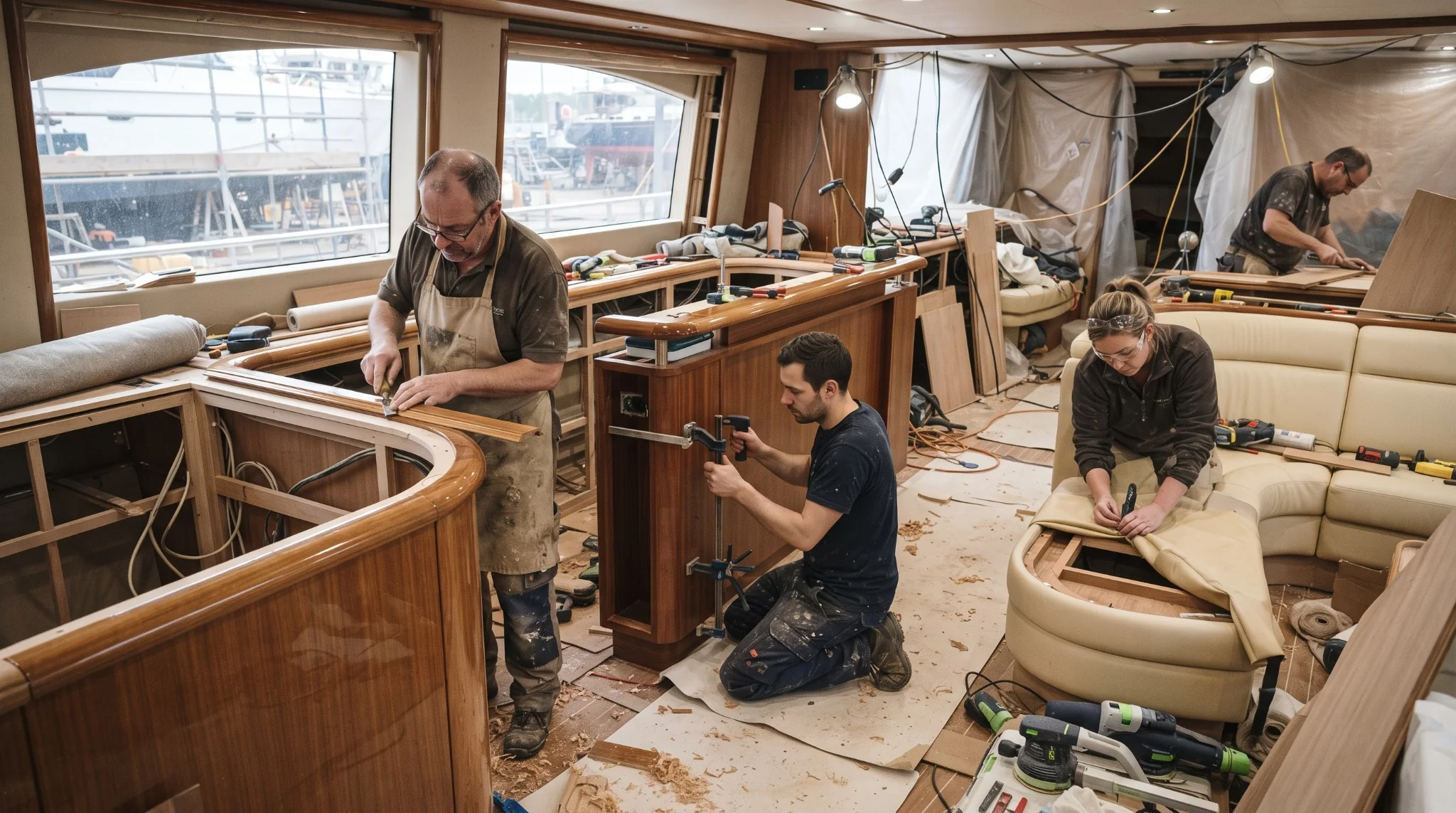 Interior & Upholstery — Victory Marine work